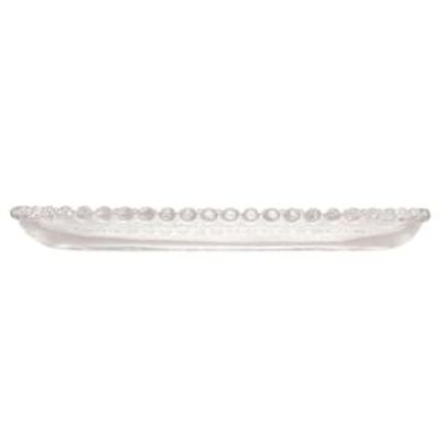 Travessa Oval Wolff Pearl em Cristal - 12 x 24 cm