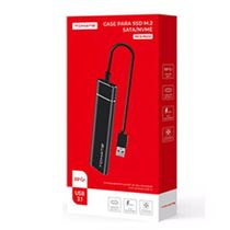 Case SSD Adaptador M.2 Sata NVMe NV1 NV2 NV3 USB 3.1 Type-C 10Gb Tomate