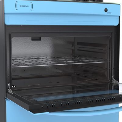 Fogao a Gas 5 Bocas Venax Delplus Vitreo BL Azul