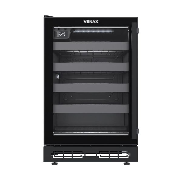 Champanheira de Embutir Venax 24 Garrafas Preto Porta Invertida 220v
