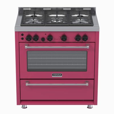 Fogao a Gas 5 Bocas Venax Temis Pink 110v