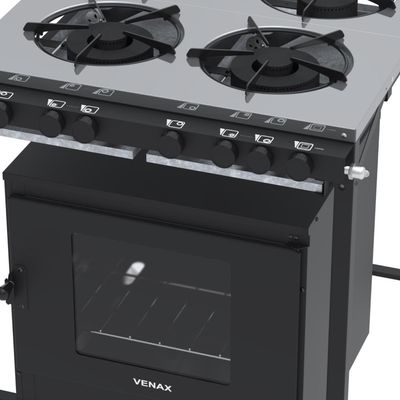 Fogão a Gas Industrial 4 Bocas Venax NFFI430-2 Gourmet