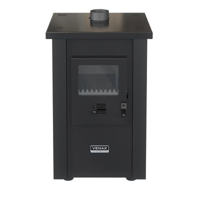 CALEFATOR A LENHA VENAX VULCANO DUPLA COMBUSTAO PRETO