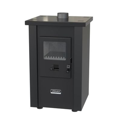 CALEFATOR A LENHA VENAX VULCANO DUPLA COMBUSTAO PRETO