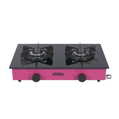 FOGAO A GAS FLAMALAR VITREO 2Q PINK GAS GLP