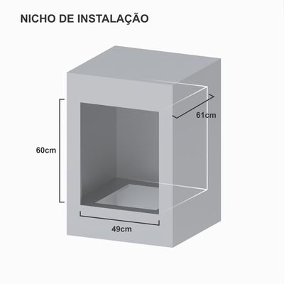 Forno de Embutir a Gas Venax 51,8L Arena GIII Branco 220v
