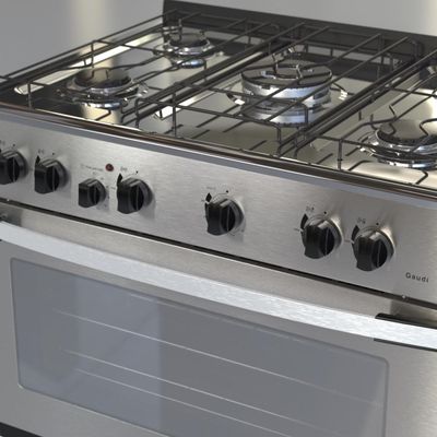 Fogao a Gas de Embutir 5 Bocas Venax Gaudi Platinum GII Inox 110v