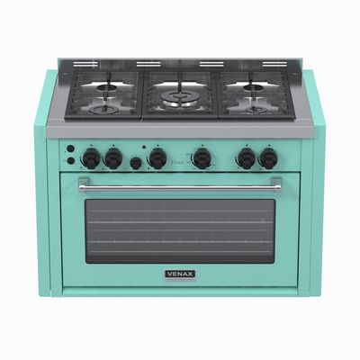 Fogao a Gas de Embutir 5 Bocas Venax Temis Verde 110v