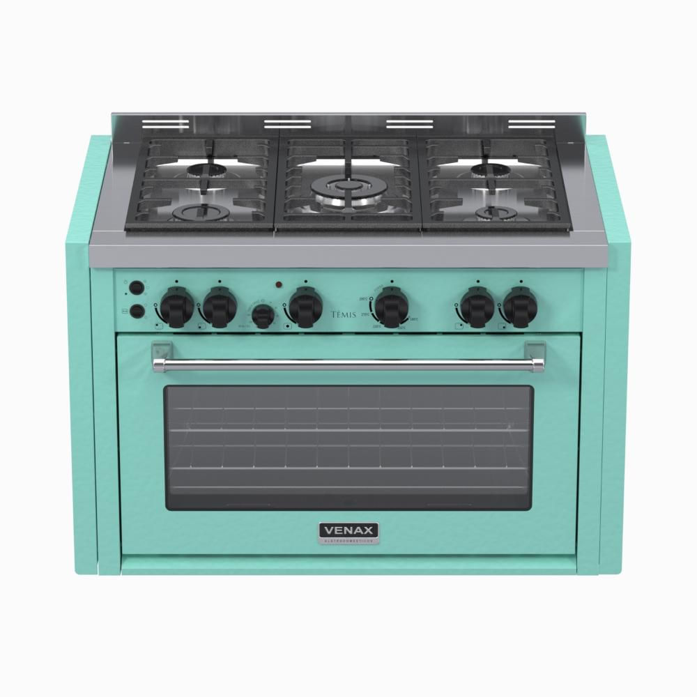 Fogão 5 Bocas de Embutir Venax Temis Verde - 110v - 25989