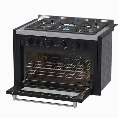 Fogao a Gas de Embutir 5 Bocas Venax Temis Preto 220v