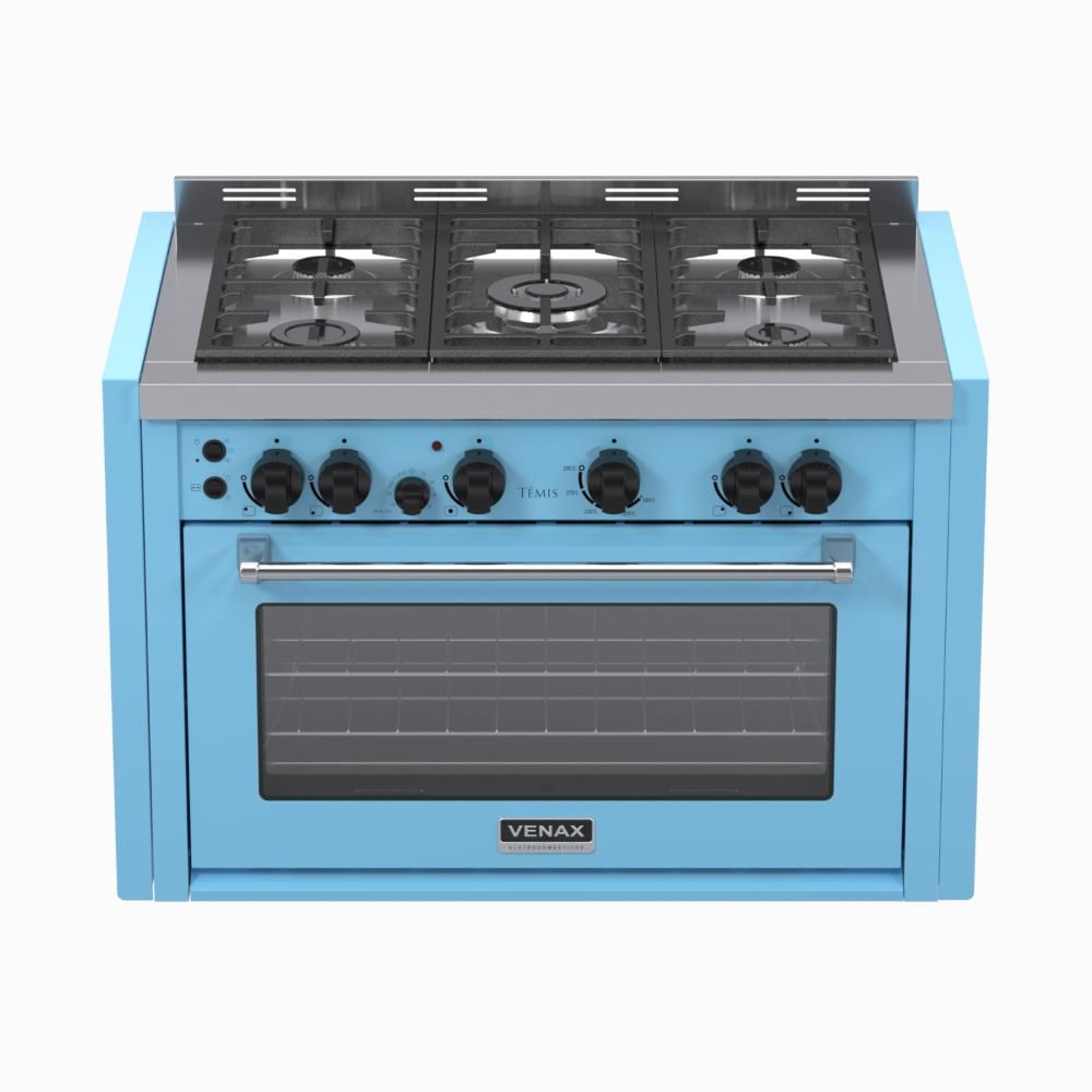 Fogão 5 Bocas de Embutir Venax Temis Azul - 220v - 25990