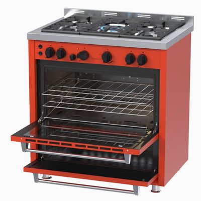 Fogao a Gas 5 Bocas Venax Temis Vermelho 110v