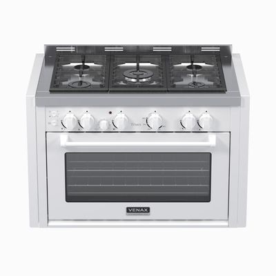 Fogao a Gas de Embutir 5 Bocas Venax Temis Branco 220v