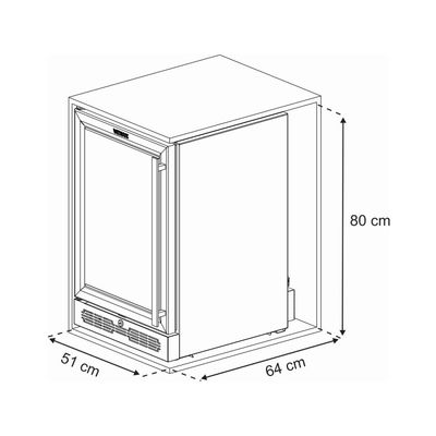 Cervejeira de Embutir Venax 82L Top Light Preto 110v