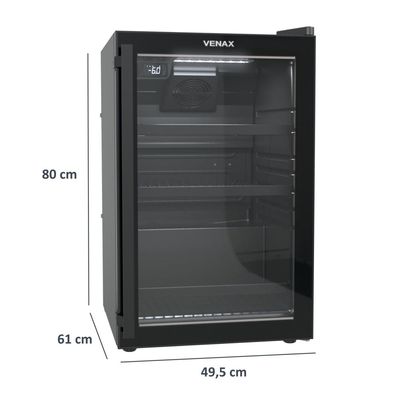 Cervejeira Venax 82L Top Light Preto 220v