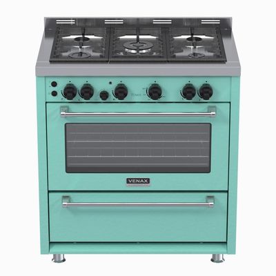 Fogao a Gas 5 Bocas Venax Temis Verde 220v