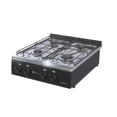 FOGAO A GAS FLAMATOP 4 Q PRETO GAS GLP