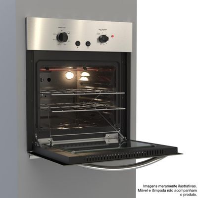Forno de Embutir a Gas Venax 51,8L Cristallo GIII 220v