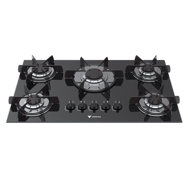 COOKTOP SOGNARE 5 Q PRETO GAS GLP