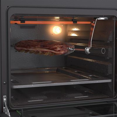 Fogao a Gas de Embutir 4 Bocas Venax Gaudi Platinum Vitreo Inox 220v