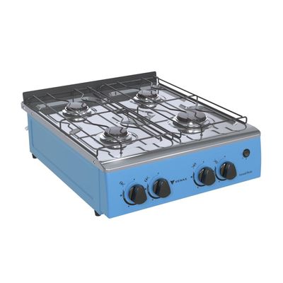 FOGAO A GAS GRAND PETIT VETRO 4 Q AZUL GAS GLP