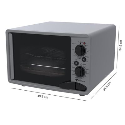 Forno Eletrico Venax 45L Luxo Grafite 110v