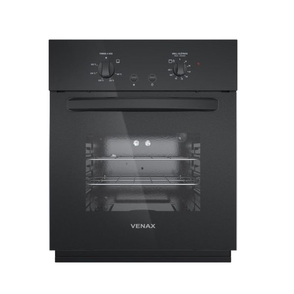 Forno de Embutir a Gas Venax 51,8L Totale Nero GIII 220v