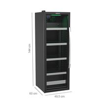 Cervejeira Venax 209L Color Light Preto Porta Invertida