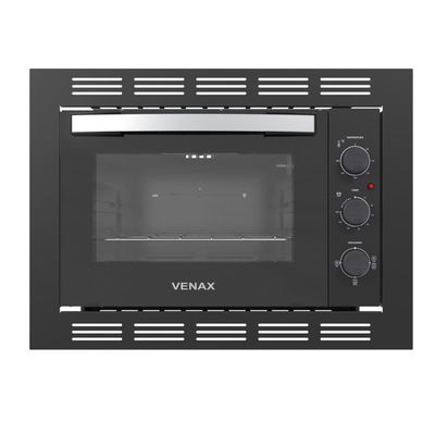 Forno Eletrico de Embutir Venax 45L Grand Gourmet Preto 110v
