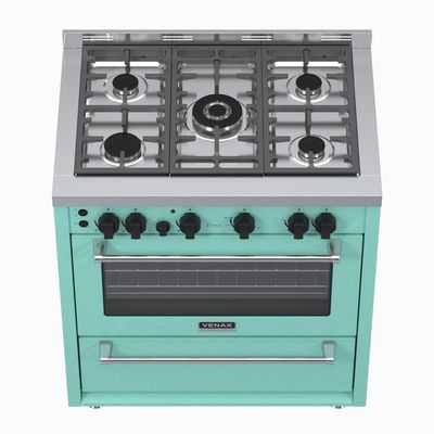 Fogao a Gas 5 Bocas Venax Temis Verde 110v