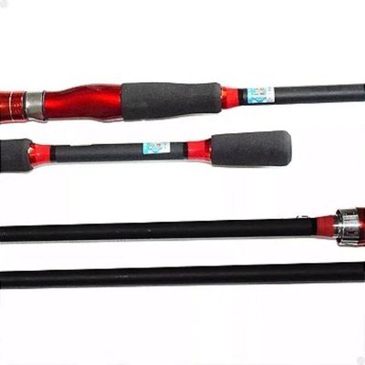 Carretilha Anti Cabeleira 19 Rolamentos E Vara Carbono 1,80m