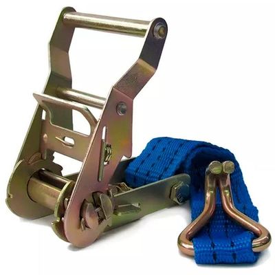 Cinta Tensor Azul Para Amarração Carca Alça Catraca 35mm 6m