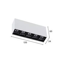 Spot De Sobrepor Taschibra Arch Pontual Led 10w Bivolt Branco/preto 2700k Luz Amarela 15090424