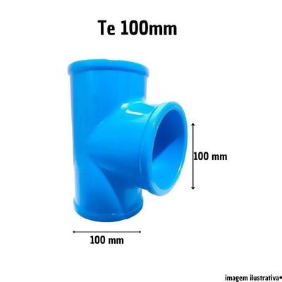 Te 100mm Soldavel Irrigação Pvc Amanco