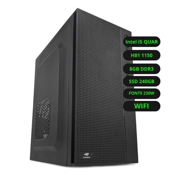Computador Intel Core I5 Quarta Geração Ssd 240gb Ram 8gb Wifi