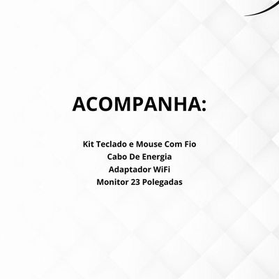 Computador Completo Intel Core I7 16gb Monitor 23' Hdmi Ssd 512gb Windows