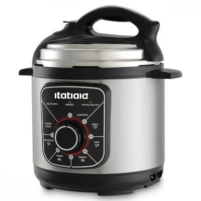 Panela De Pressão Elétrica Itatiaia Essencial 700w 3L Inox/preto 220V