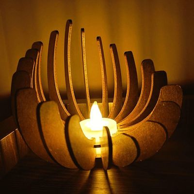Castiçal Concha Com Vela Eletrônica