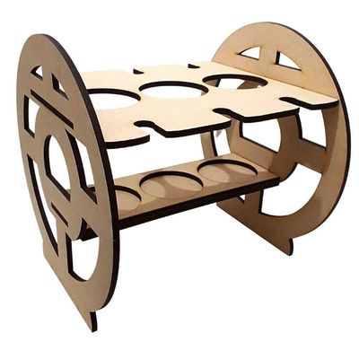 Mini Adega Mdf Para 03 Garrafas