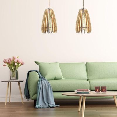 Luminária Teto Tipo Pendente Cometa Mdf - Completa Mdf Cru