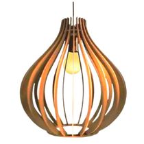 Luminária Teto Tipo Pendente Filipinas Mdf - Completa Mdf Cru