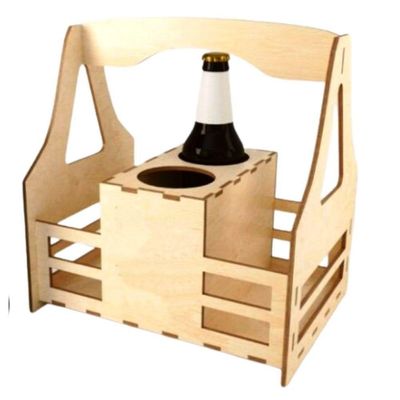 Porta Garrafa E Copos Mdf