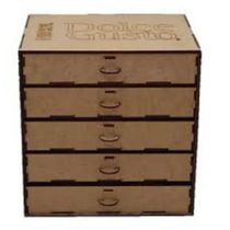 Porta Capsula Com 5 Gavetas Em Mdf