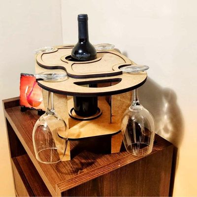 Mini Adega Mdf Para 1 Garrafas