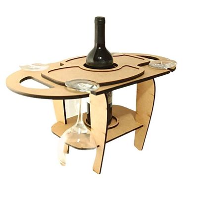Mini Adega Mdf Para 1 Garrafas