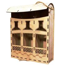 Mini Adega Mdf Para 03 Garrafas