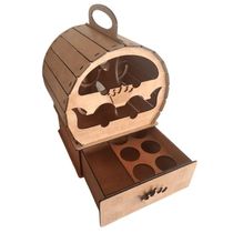 Mini Adega Mdf Para 4 Garrafas