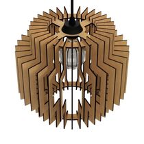 Luminária Teto Tipo Pendente Dallas Mdf - Completa Mdf Cru