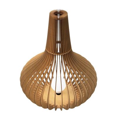 Luminária De Chão Boituva Mdf Luminária MDF Cru