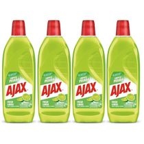 Kit 4 Limpador Diluível Ajax Fresh Limão Limpeza Pesada 1 Litro